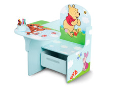 Delta Children Winnie the Pooh Chair Desk with Storage Bin Left View a2a